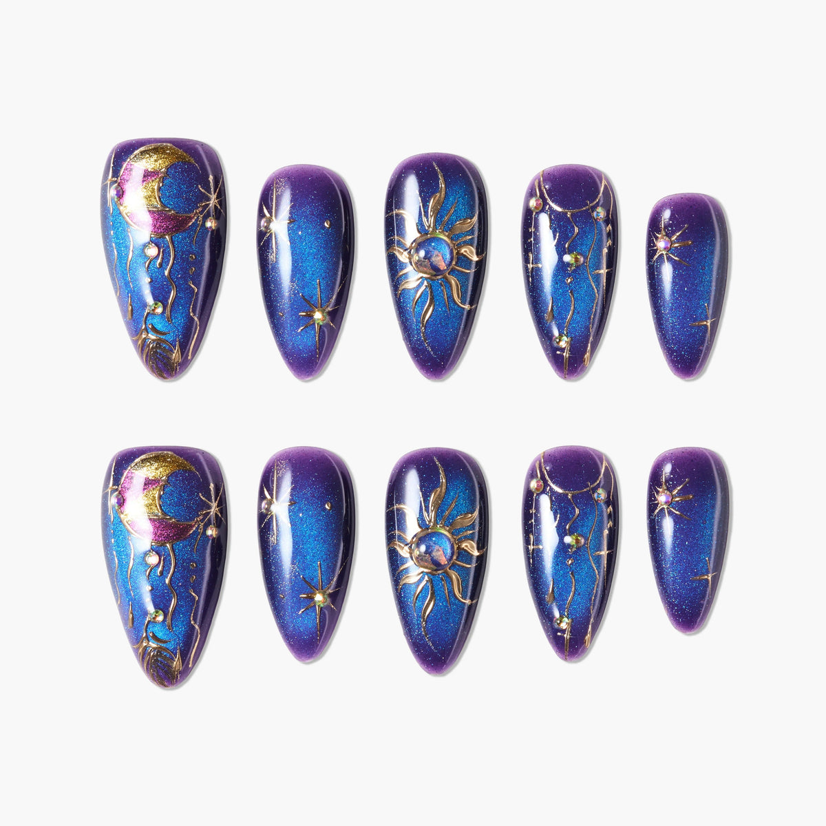 Astral Reverie Reusable Press On Nails