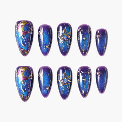 Astral Reverie Reusable Press On Nails