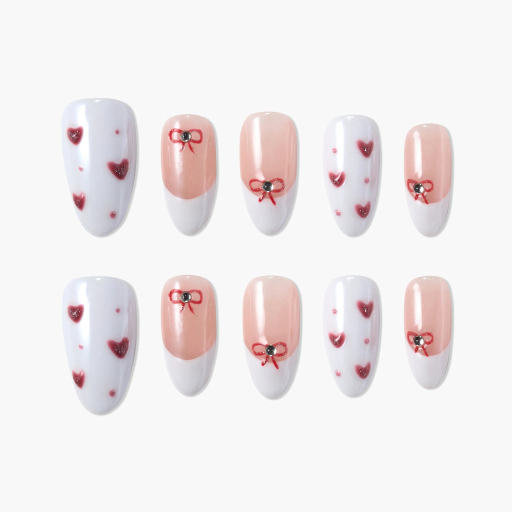 Rosette Letter Reusable Press On Nails