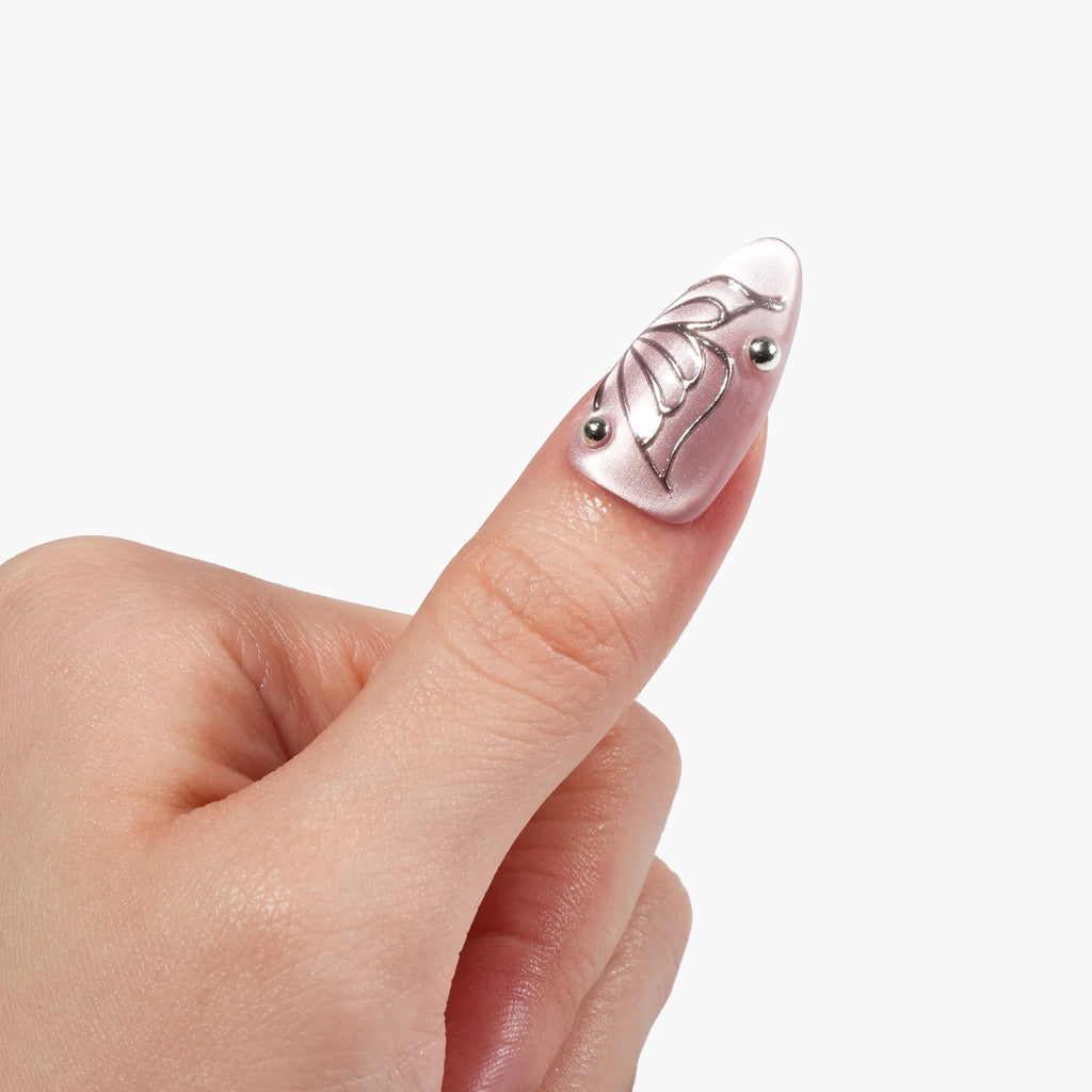 Blushing Petal Muse Reusable Press On Nails