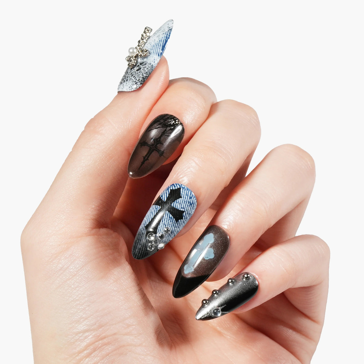 Frost Hymn Reusable Press On Nails