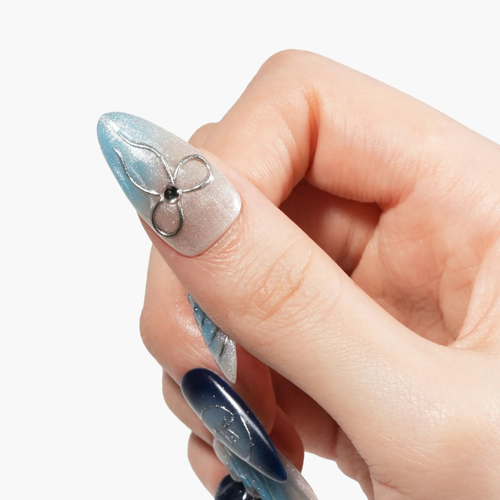 Frozen Constellation Reusable Press On Nails