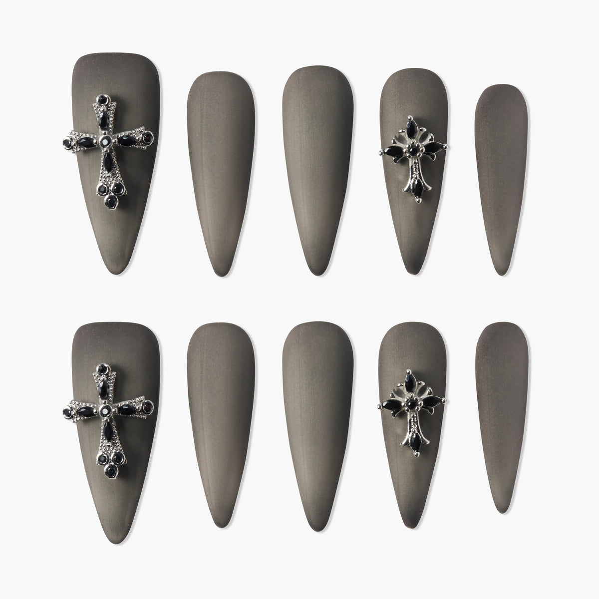 Obsidian Creed Reusable Press On Nails