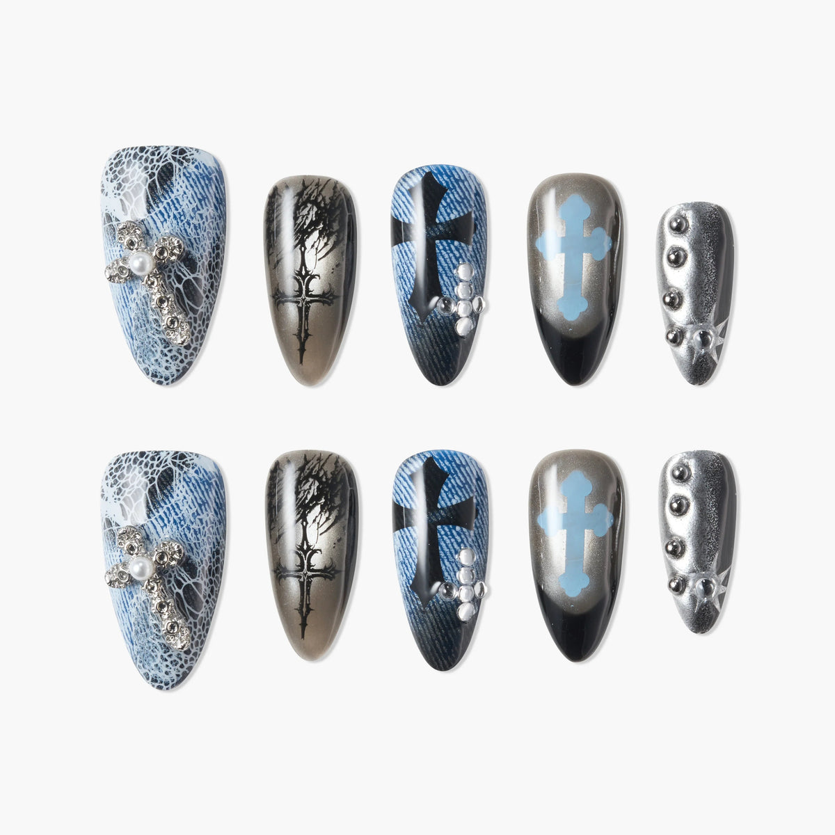 Frost Hymn Reusable Press On Nails
