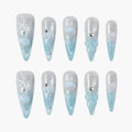 Azure Cove Reusable Press On Nails