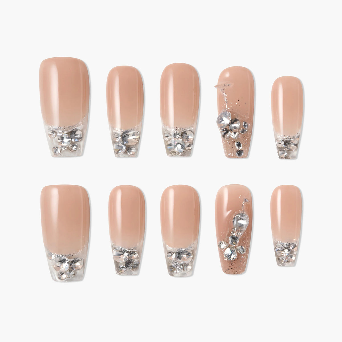 Diamond Veil Reusable Press On Nails