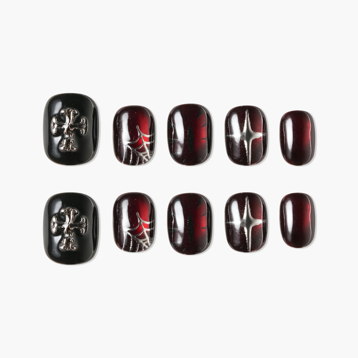 Crimson Relic Handmade Reusable Press On Nails