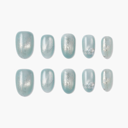 Mist Sage Whisper Reusable Press On Nails