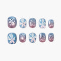 Twilight Bloom Mist Reusable Press On Nails