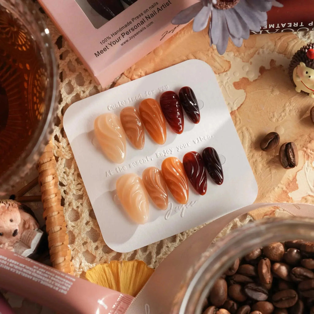 The whole fall Reusable Press On Nails