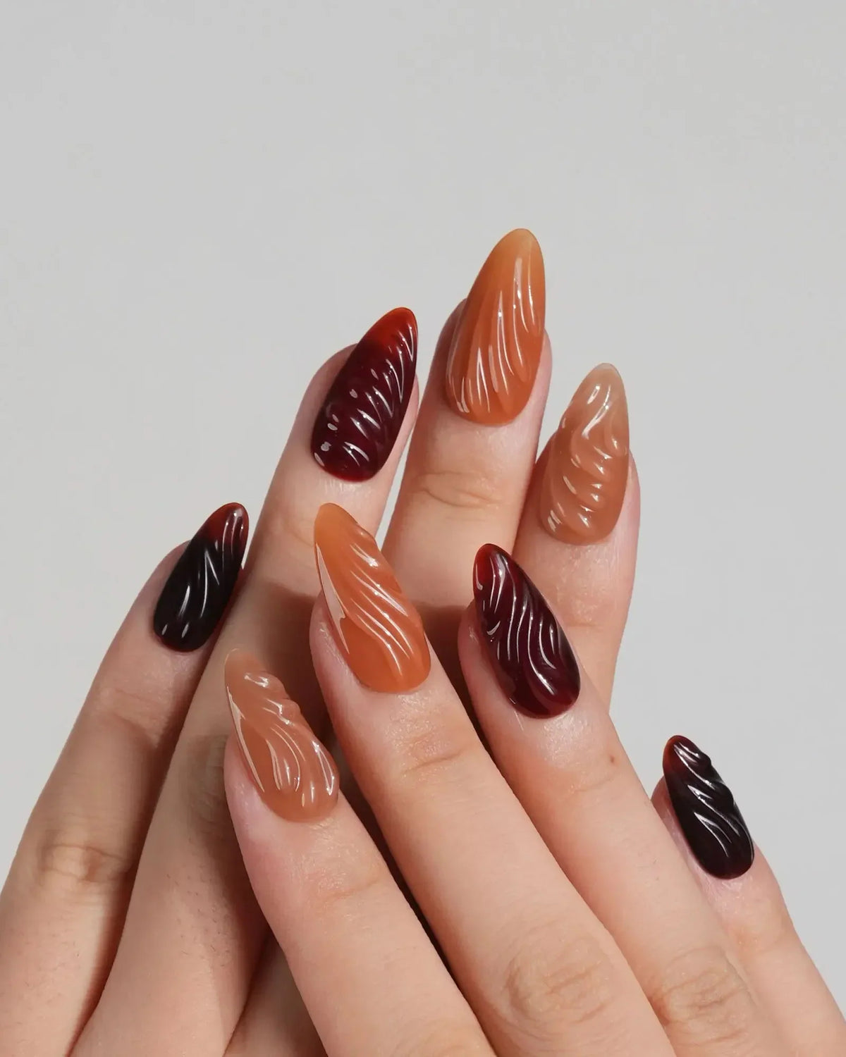 The whole fall Reusable Press On Nails
