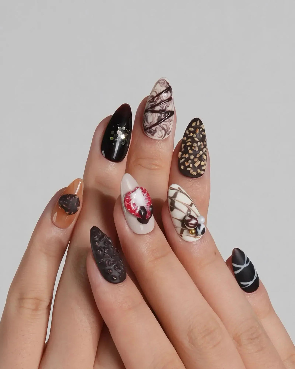 Chocolate Box Reusable Press On Nails