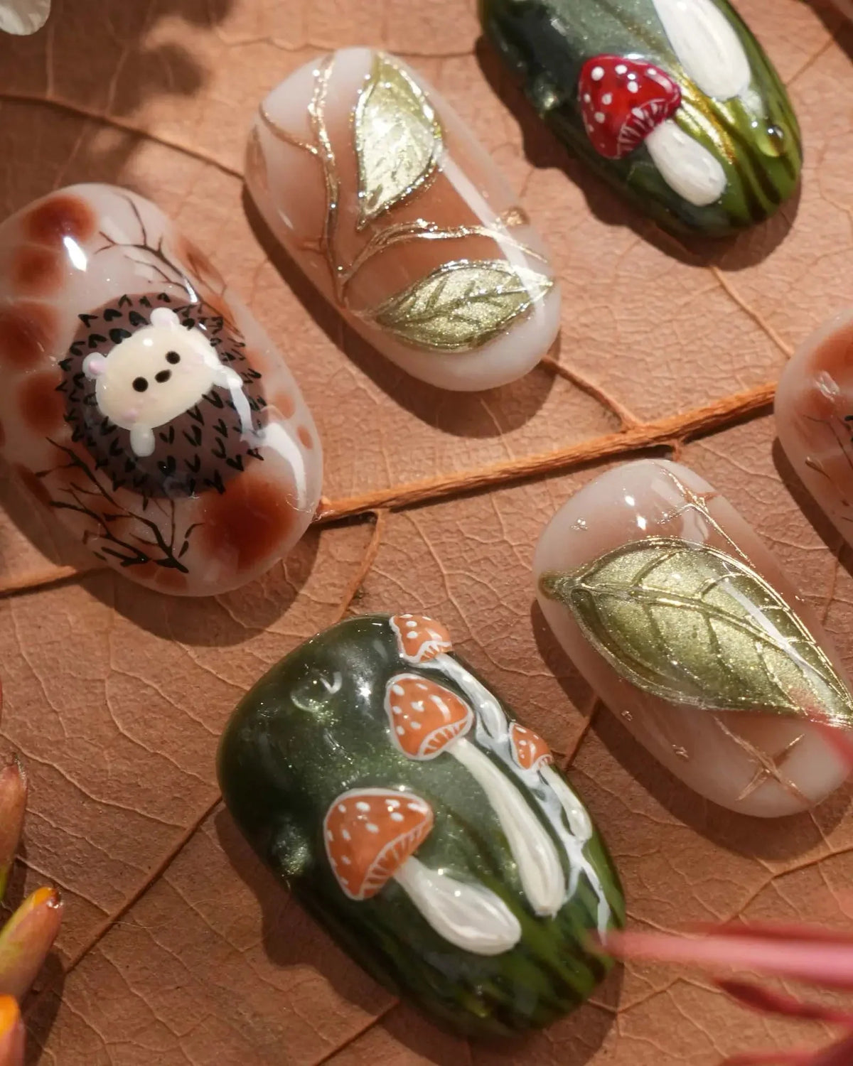 Autumn Tales Reusable Press On Nails
