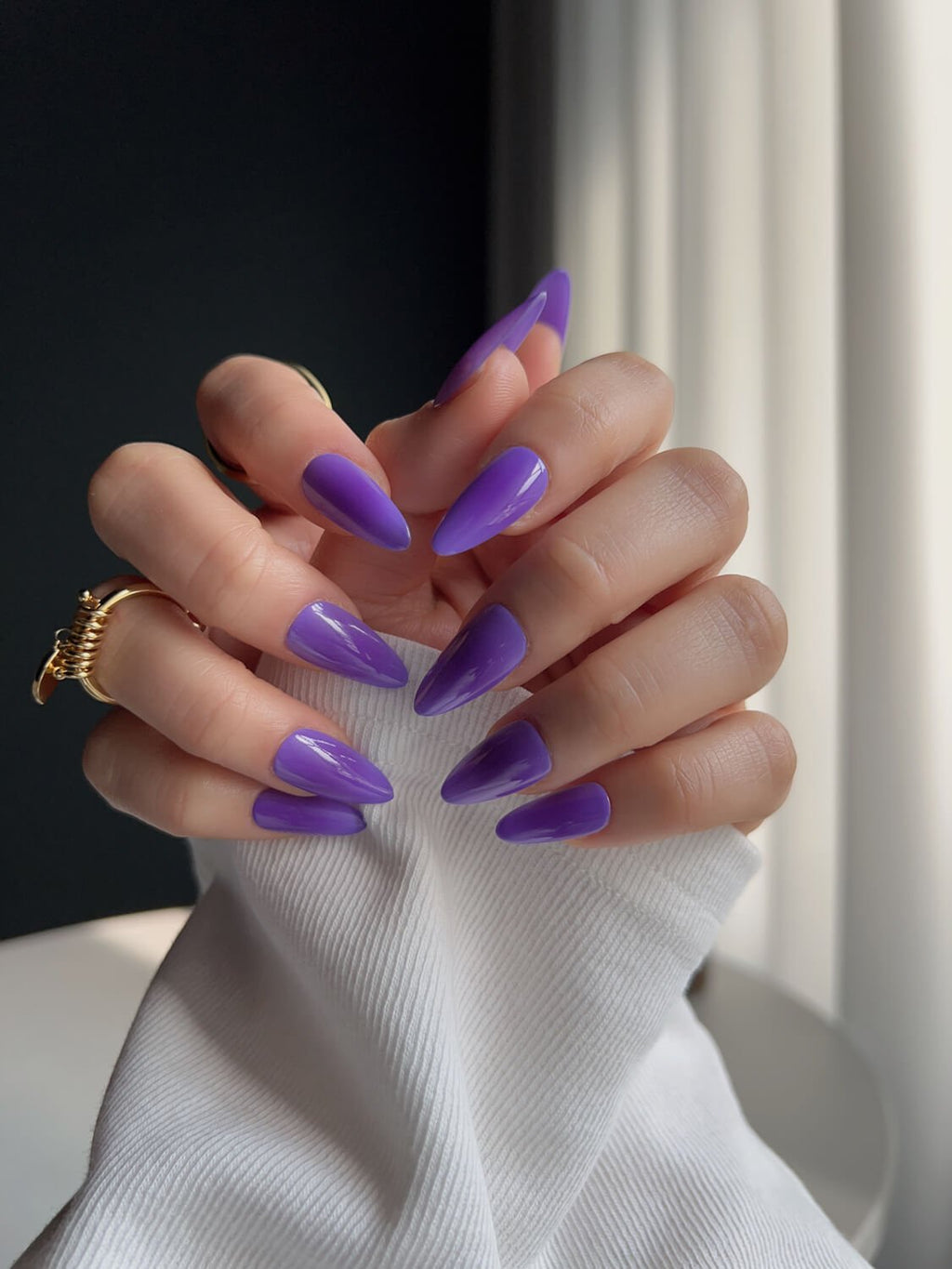 Vintage Purple Reusable Press On Nails