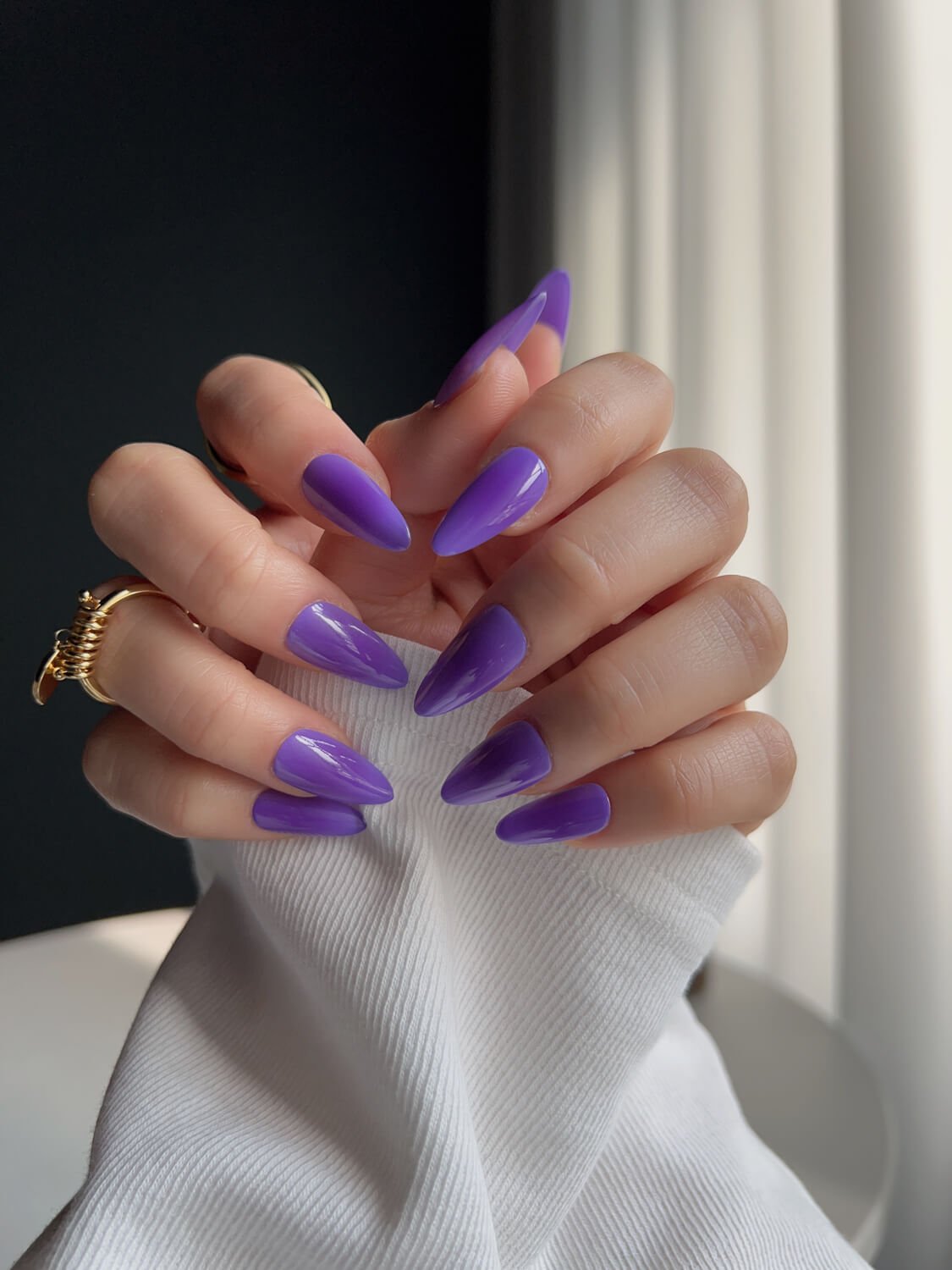 Vintage Purple Reusable Press On Nails