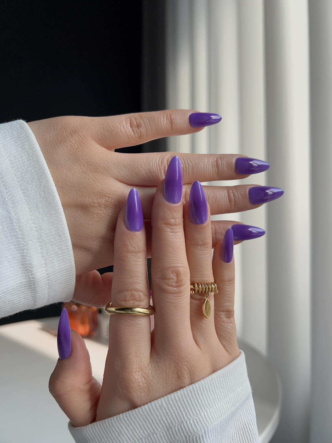 Vintage Purple Reusable Press On Nails