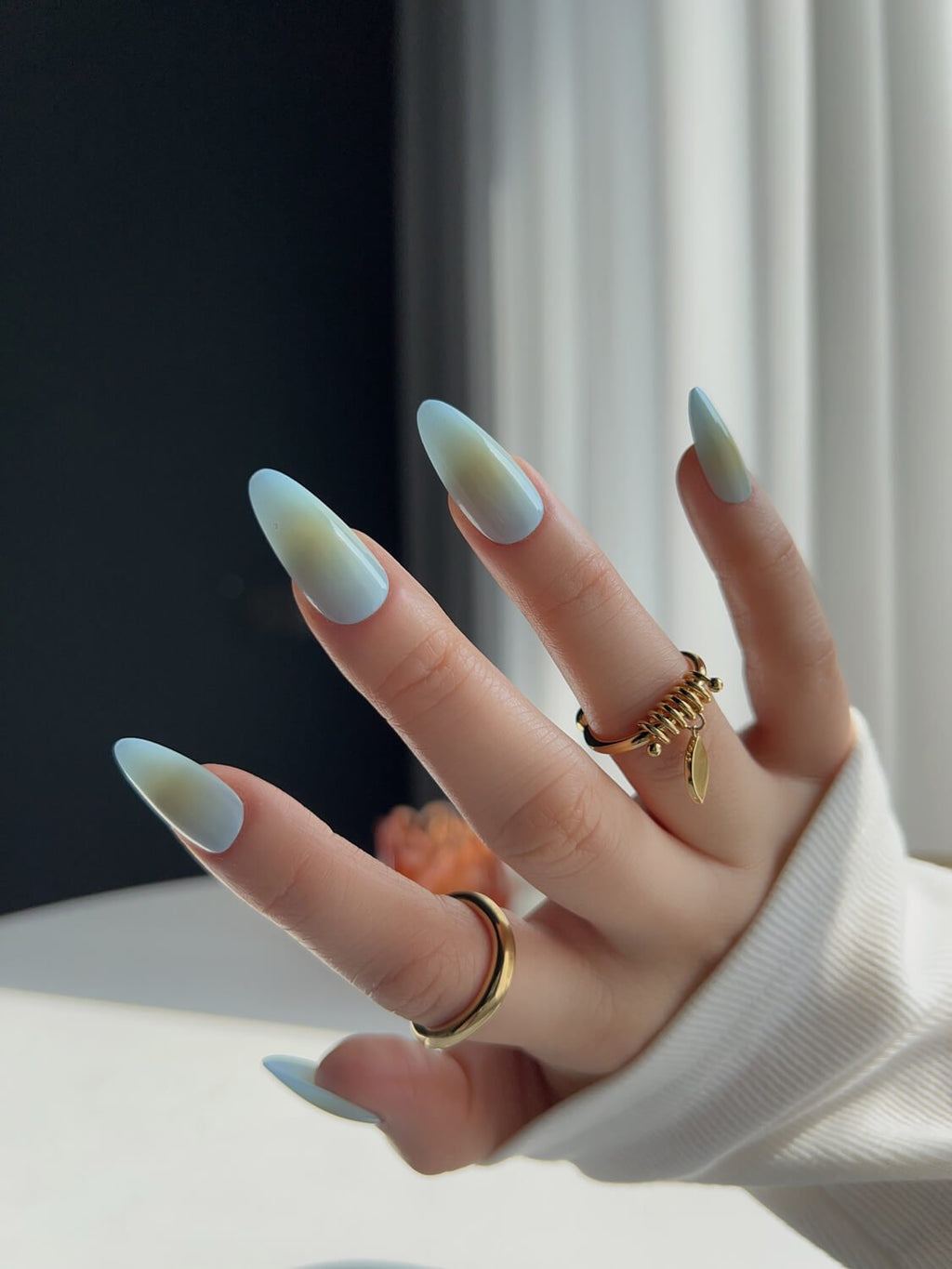 Sea Salt Mint Reusable Press On Nails