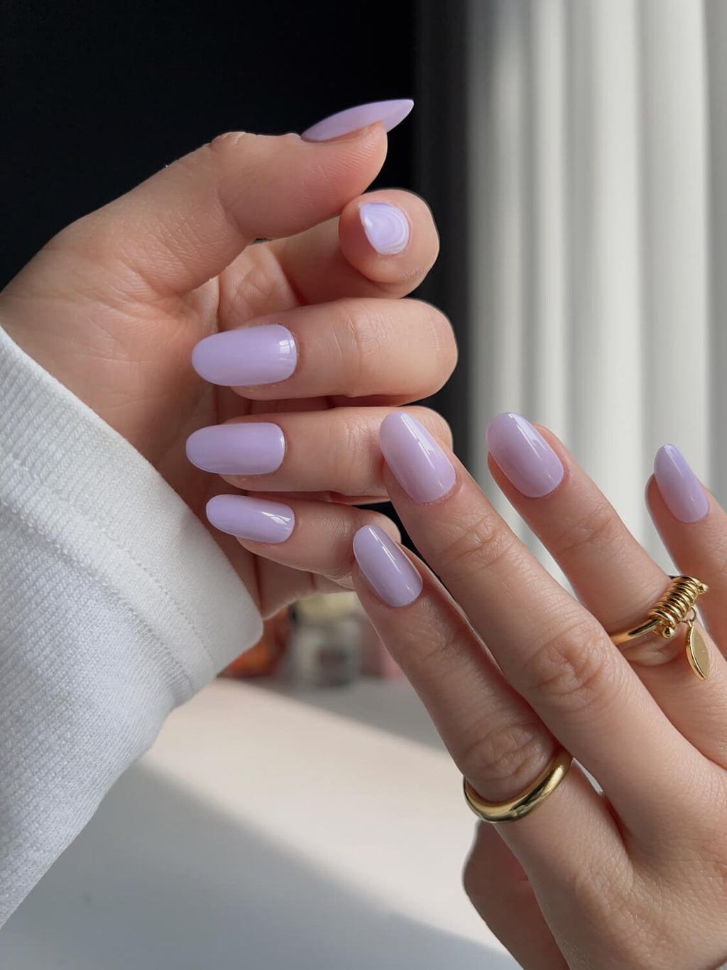 Baby Purple Reusable Press On Nails