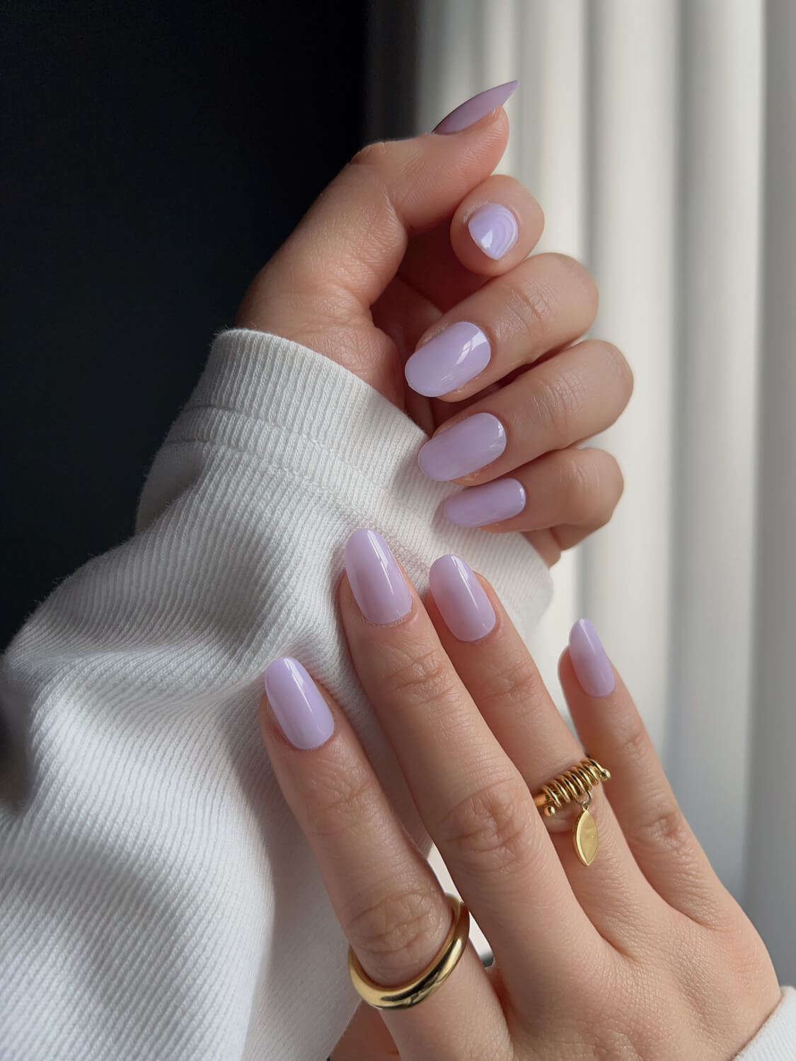 Baby Purple Reusable Press On Nails