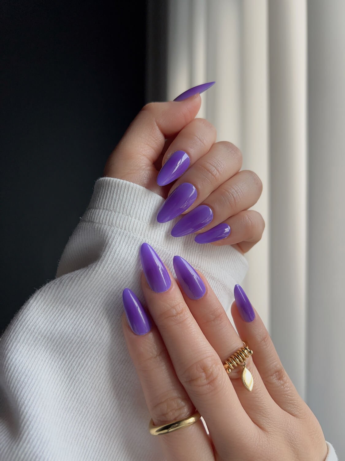Vintage Purple Reusable Press On Nails