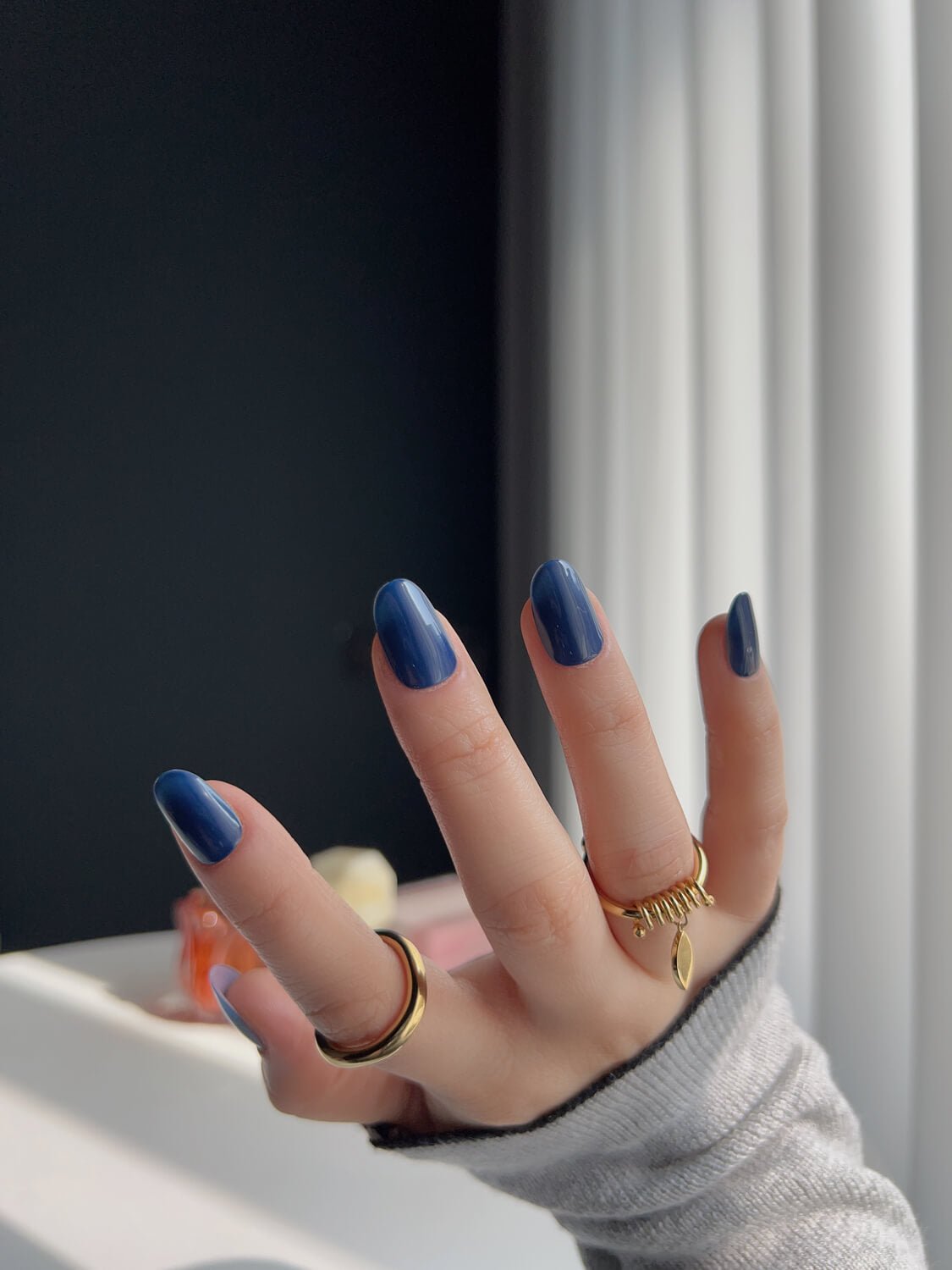 Cobalt Blue Reusable Press On Nails