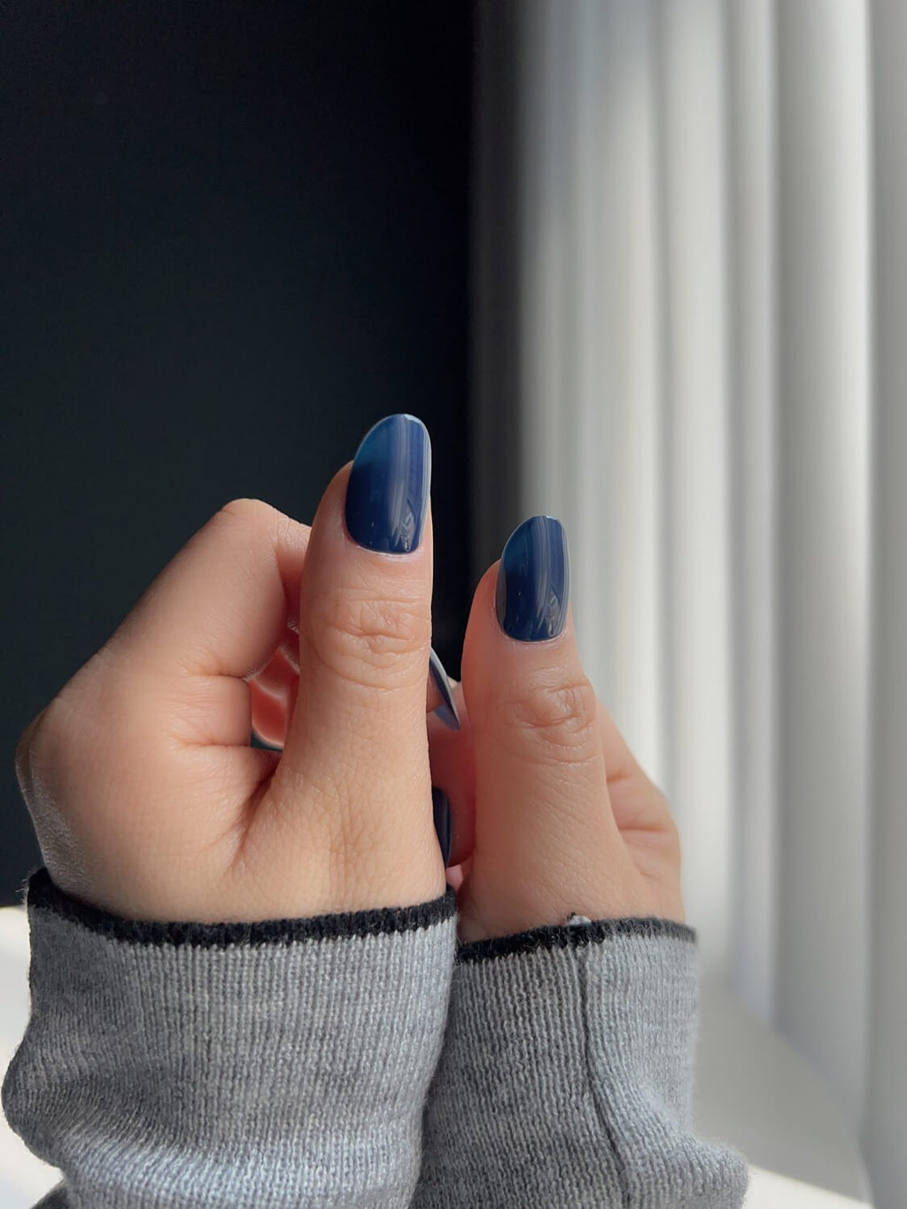 Cobalt Blue Reusable Press On Nails