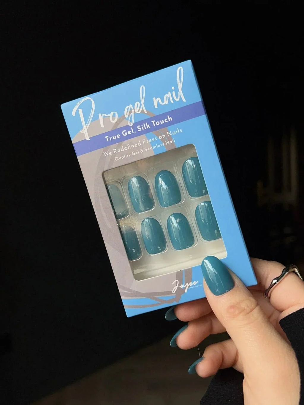 Denim Blue Reusable Press On Nails