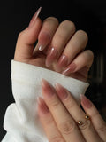 Blush Peach Reusable Press On Nails