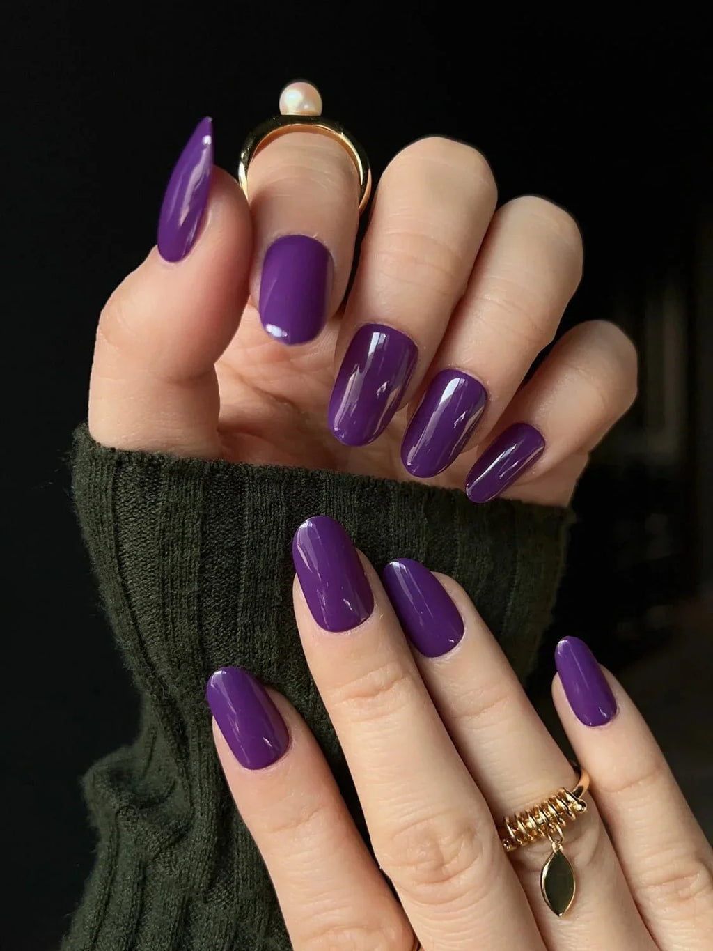 Grape Jam Reusable Press On Nails