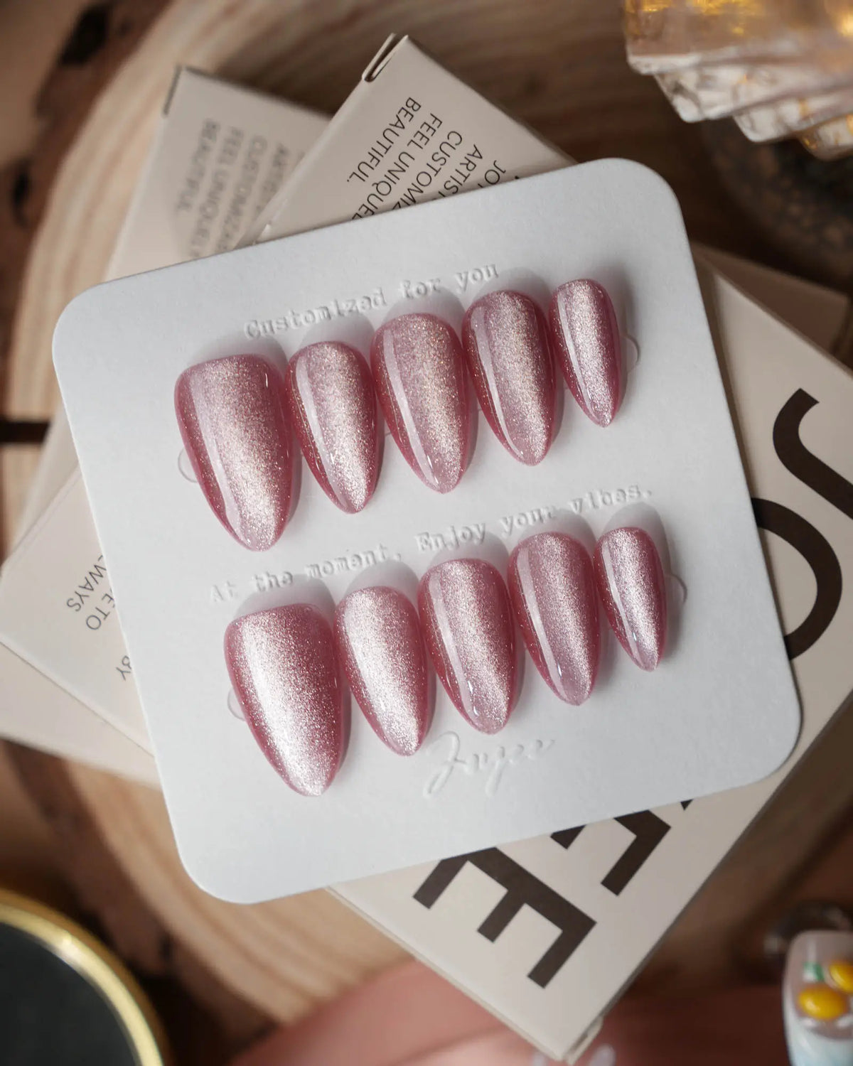 Soft Romance Reusable Press On Nails