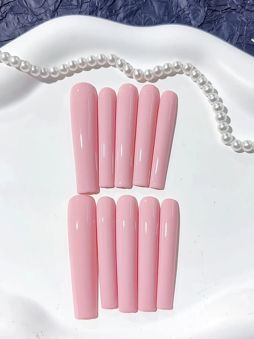Long Pink Square Solid color