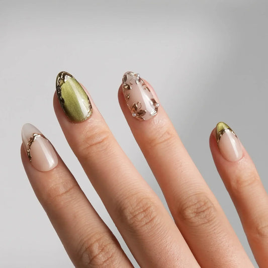 Aquagrass Liquid Ballerina Reusable Press On Nails