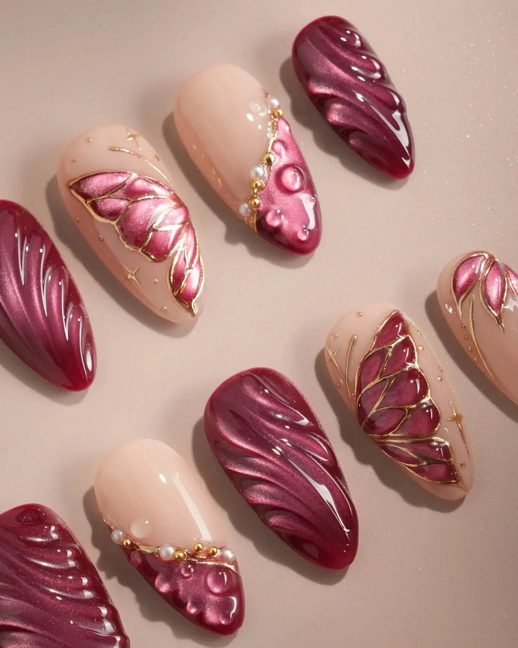 Velvet Flow Reusable Press On Nails