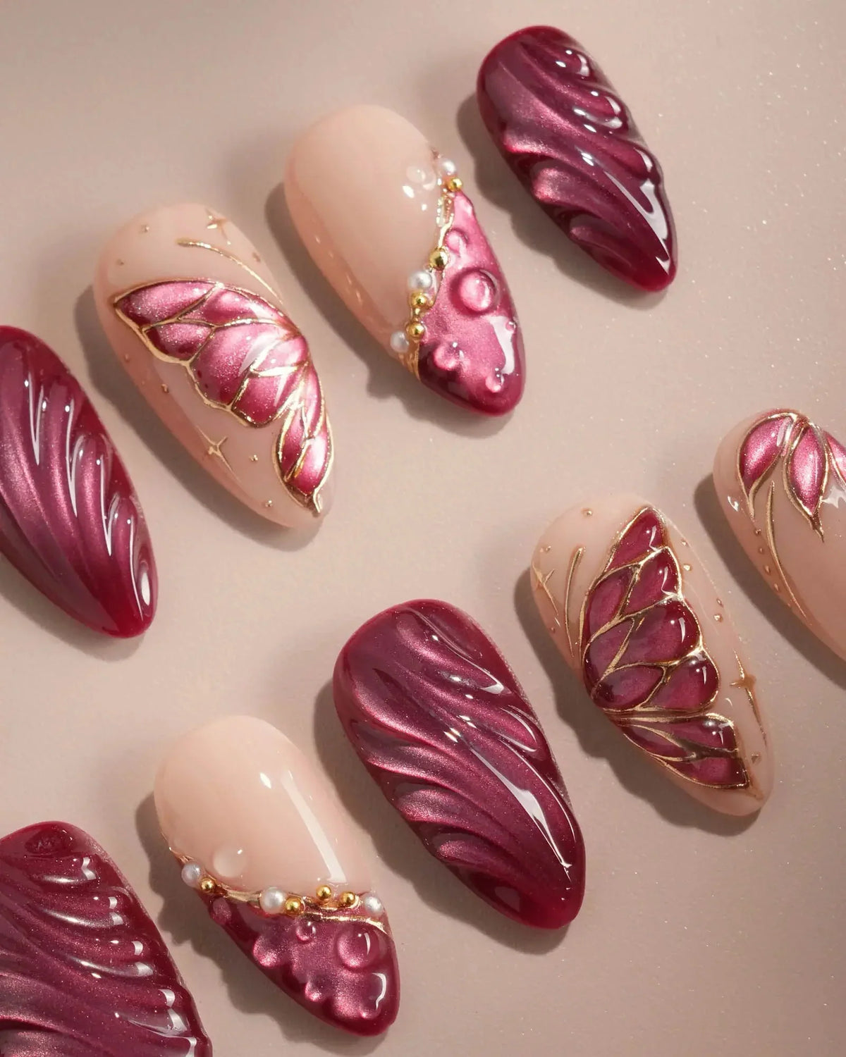 Velvet Flow Reusable Press On Nails