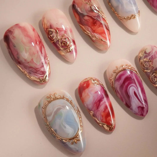 Baroque Palette Reusable Press On Nails