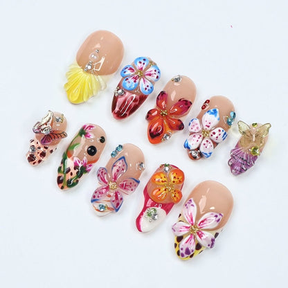 Beauty Queen Yellow Handmade Press On Nails