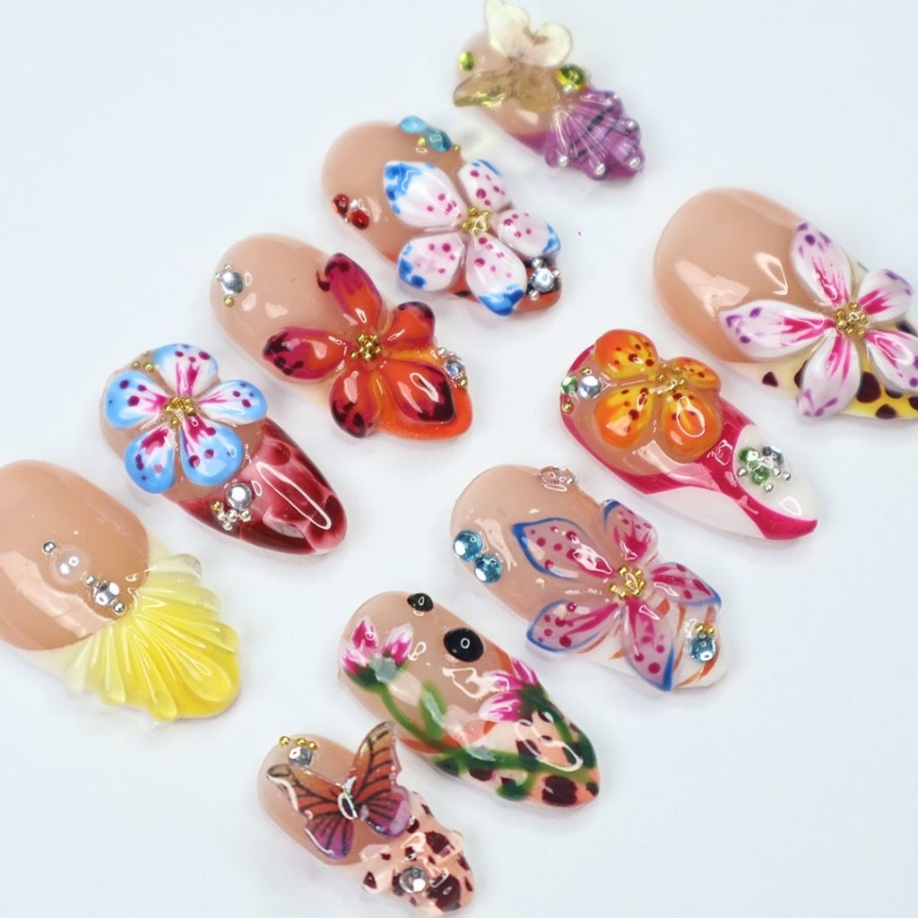 Beauty Queen Yellow Handmade Press On Nails