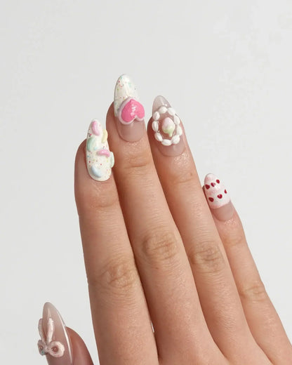 Birthday Party Reusable Press On Nails