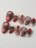 Black Butterfly Reusable Press On Nails