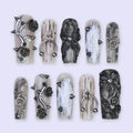 Black Widow Gothic Handmade Press On Nails