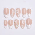 Bloomline White Handmade Press On Nails
