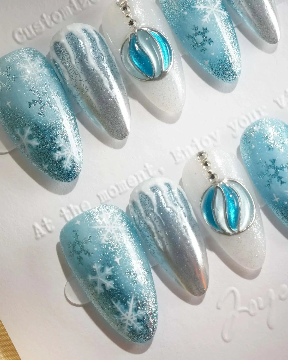 Frozen Dream Reusable Press On Nails