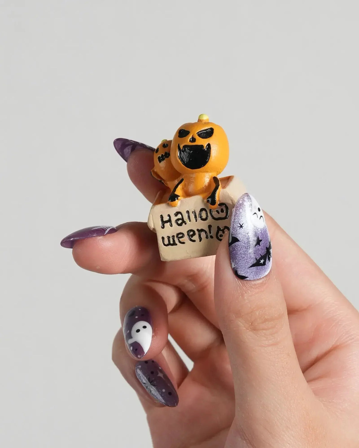 Boo Flicks Purple Reusable Press On Nails