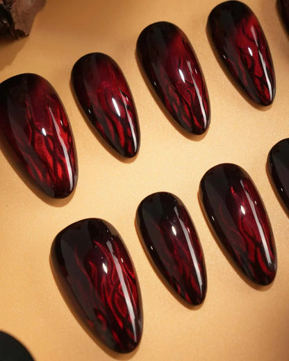 Burn Reusable Press On Nails