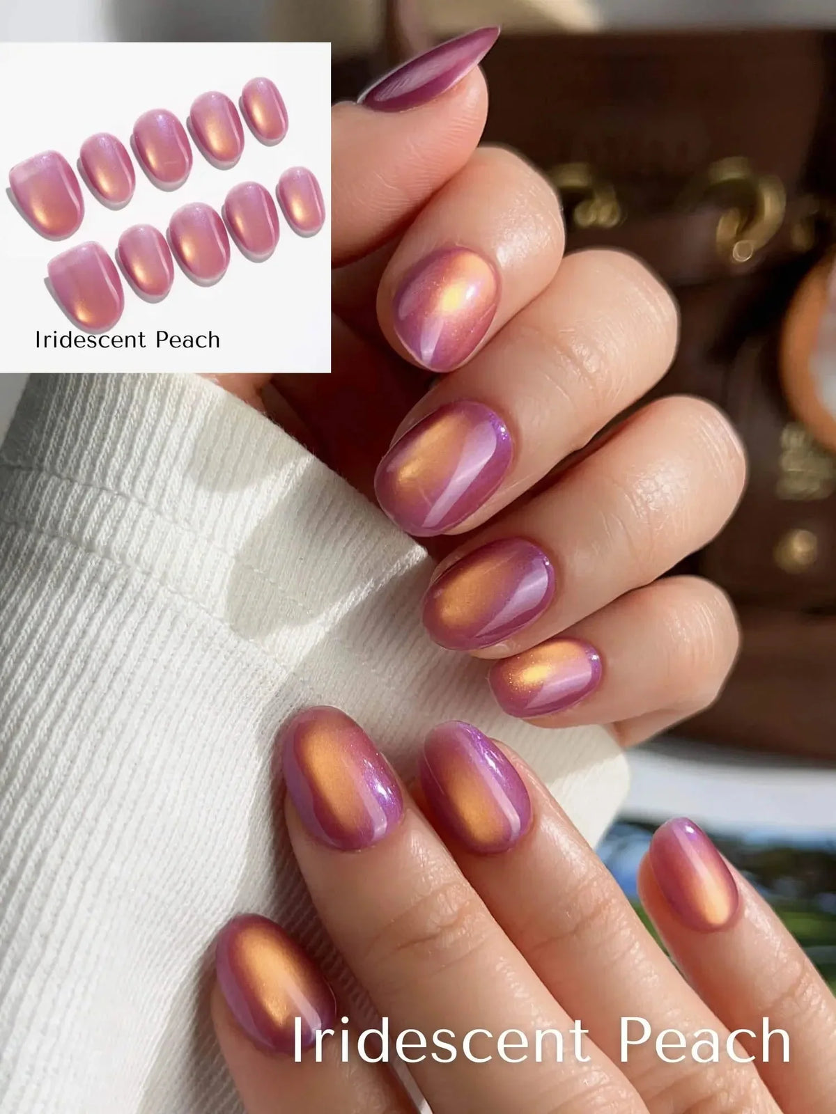 Cat Eye glass Pure Edition Reusable Press On Nails