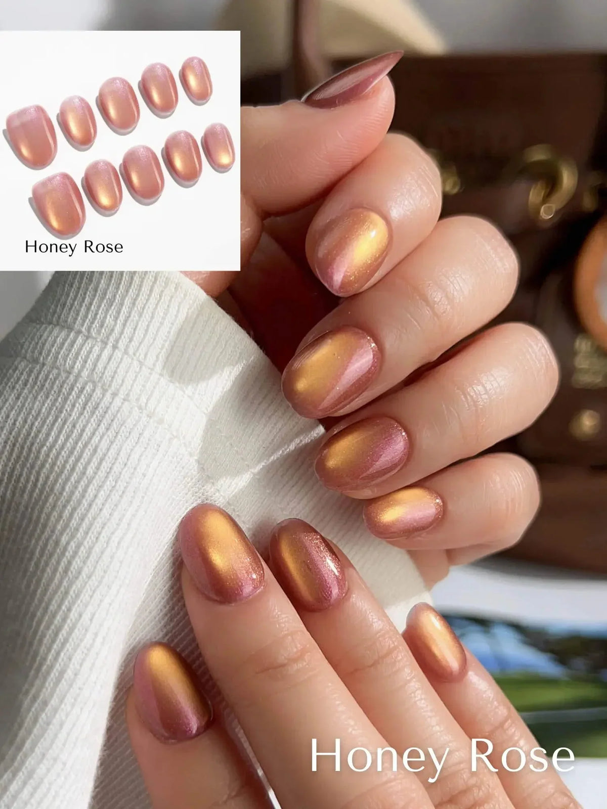 Cat Eye glass Pure Edition Reusable Press On Nails