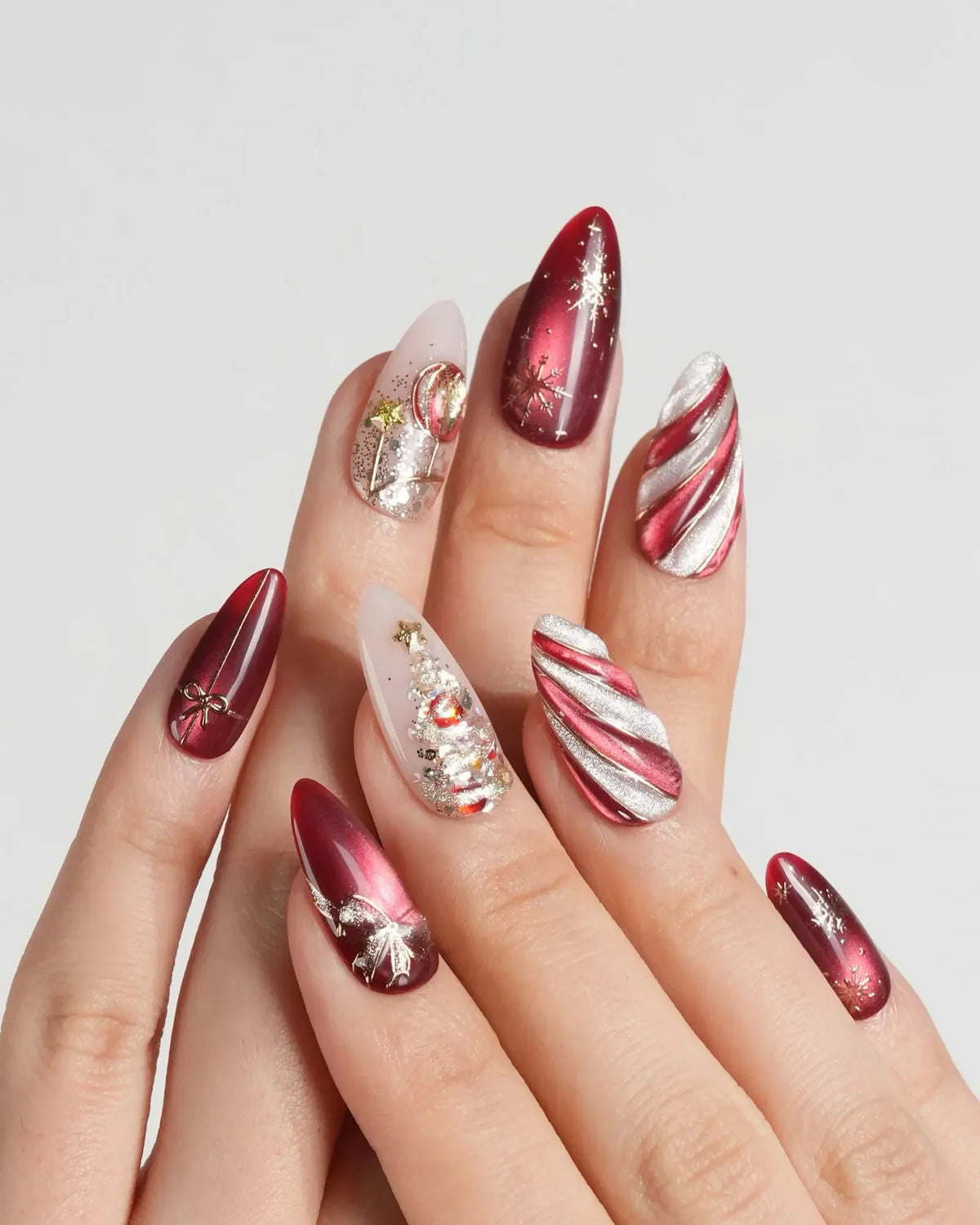 Ruby Night Reusable Press On Nails