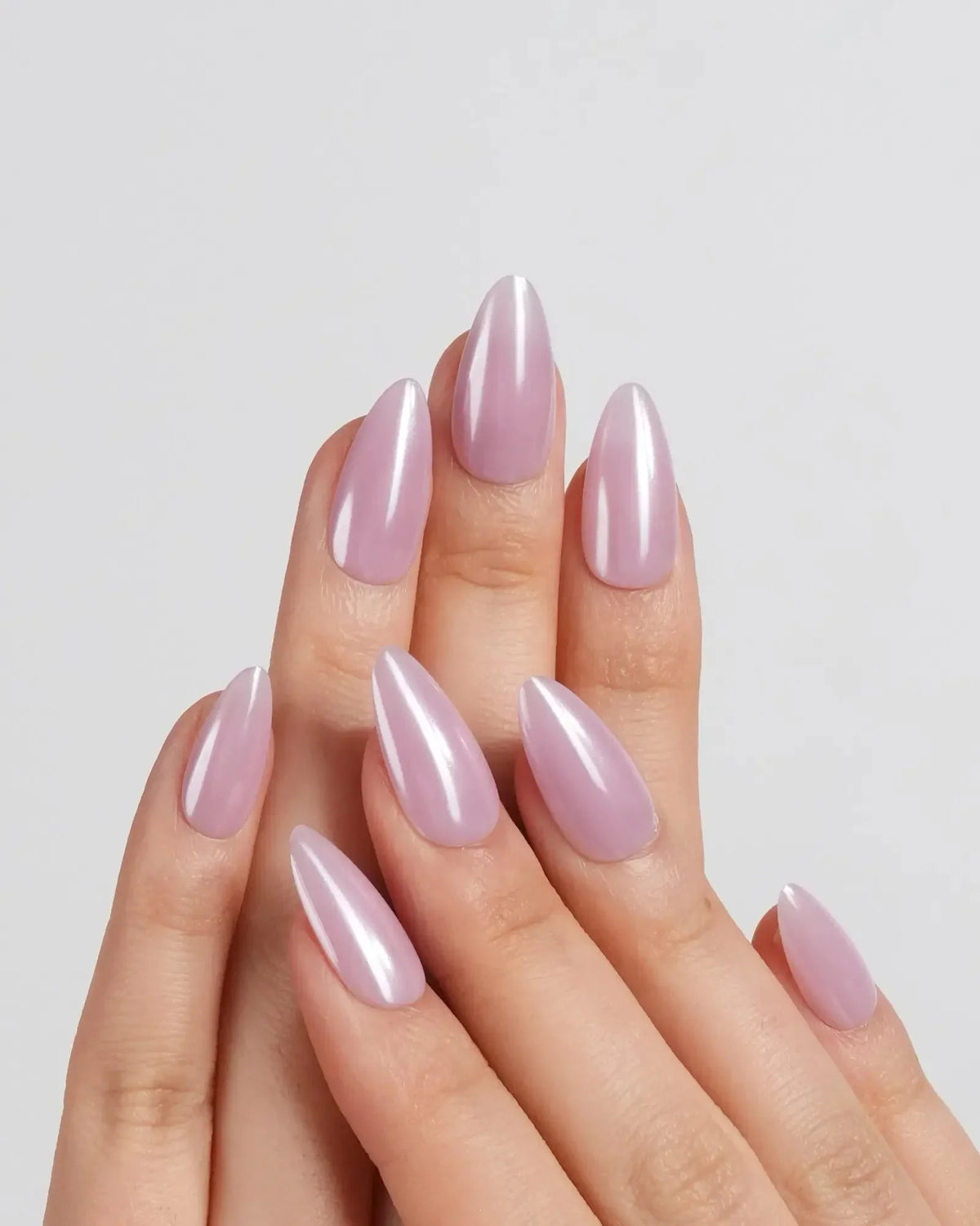 Chrome Barbie Pink Reusable Press On Nails