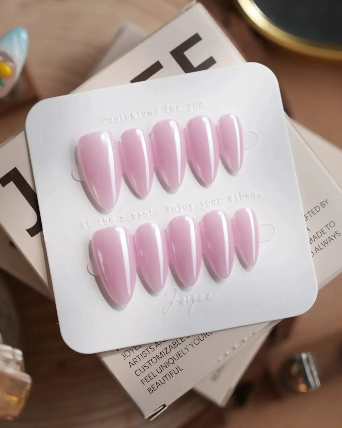 Chrome Barbie Pink Reusable Press On Nails