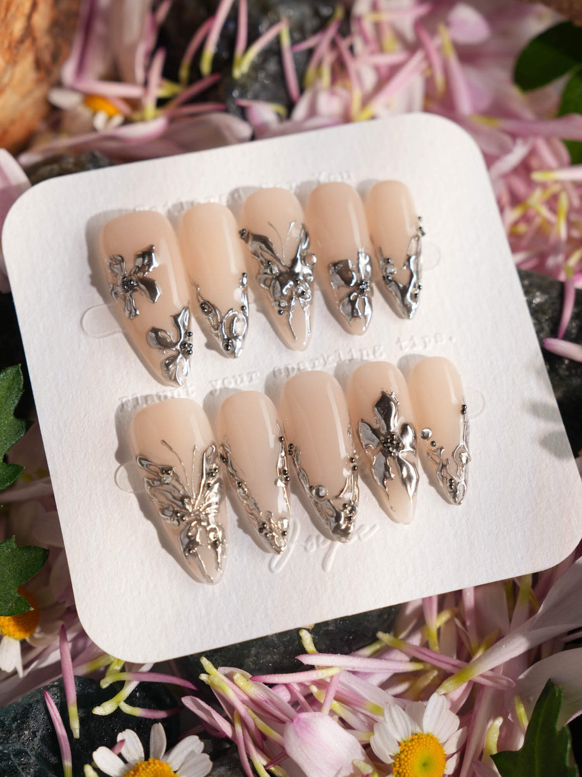 Chrome Rebellion Reusable Press On Nails